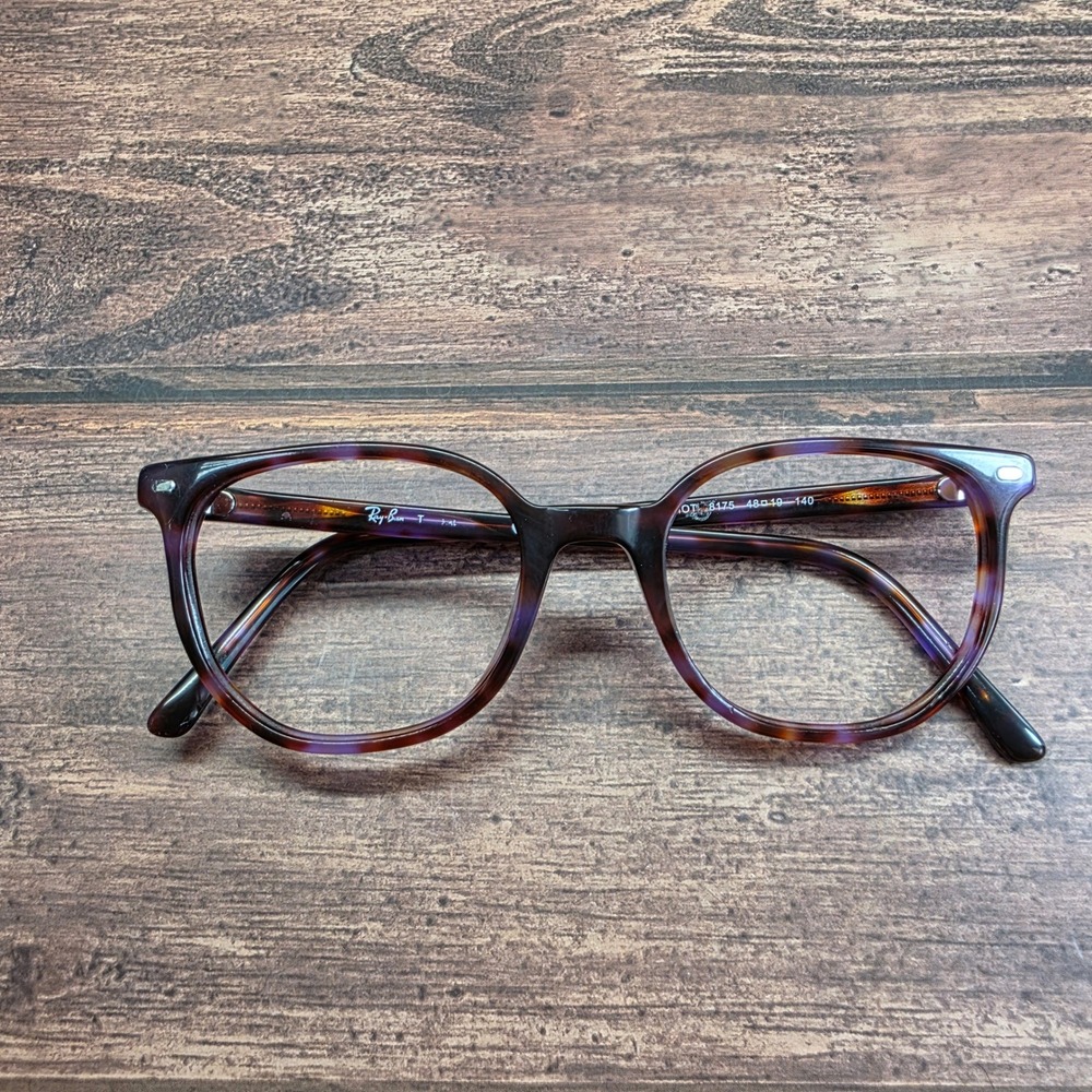 Ray-Ban Elliot RB 5397 8175 Violet Havana Tortoise Eyeglass Frames 48-19-140 - Picture 6 of 8